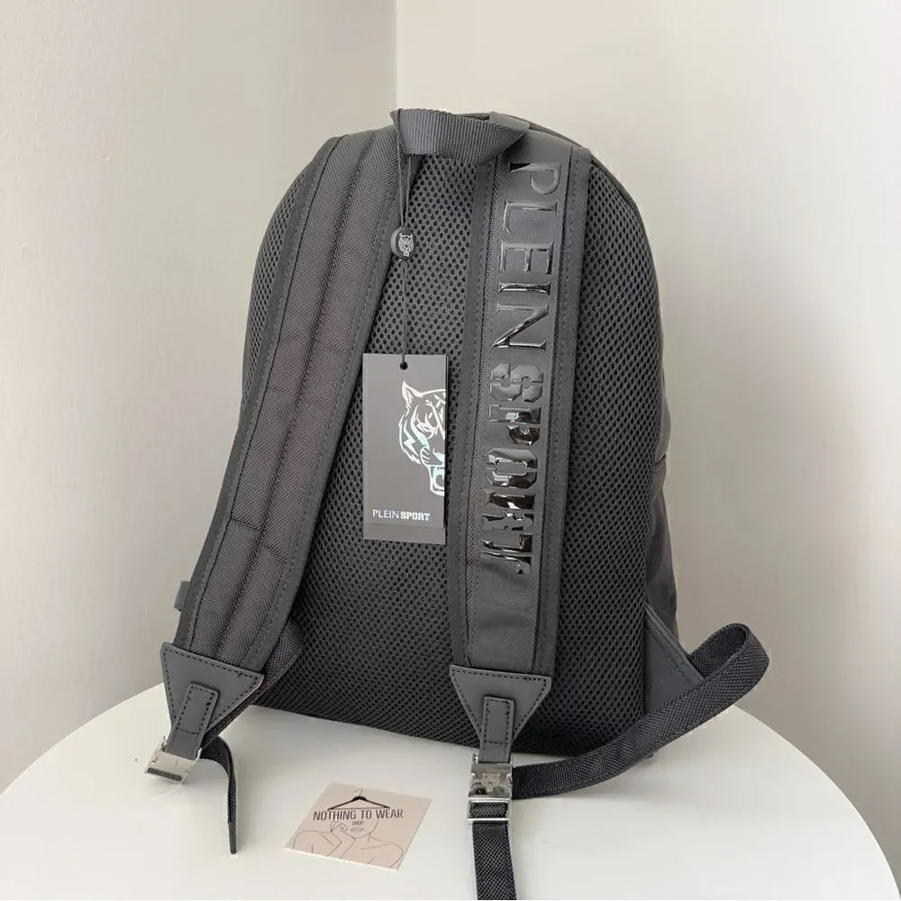 PHILIPP PLEIN SPORT Backpack Grey Black Designer